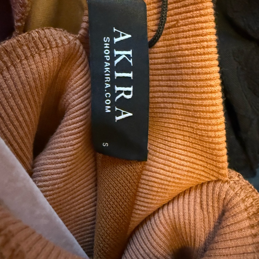 AKIRA Warm Brown Knit Top